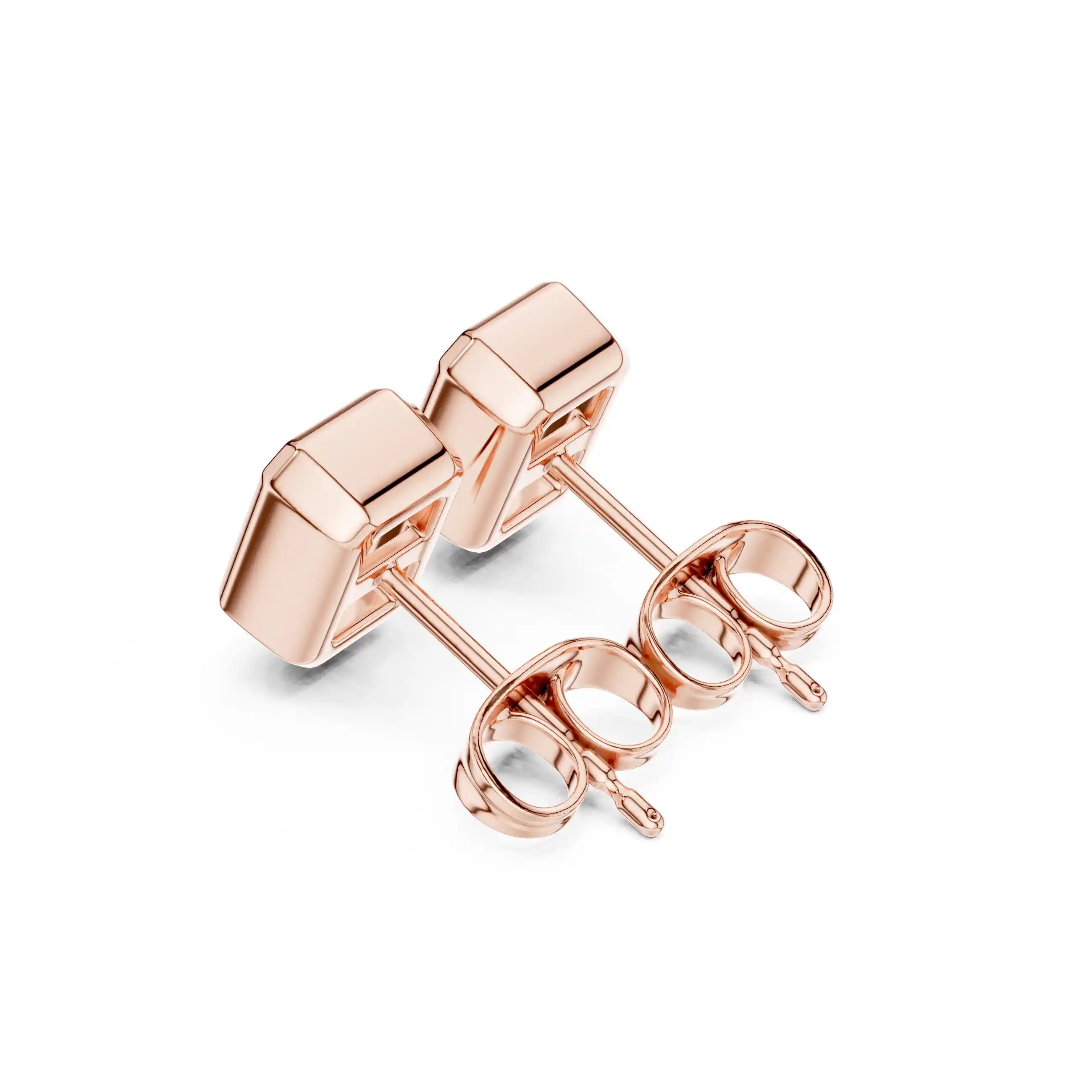 Dylemma Essential Bezel Set Studs - Radiant