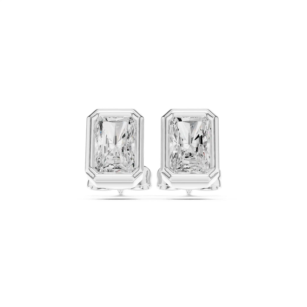 Dylemma Essential Bezel Set Studs - Radiant