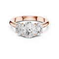 Three-Stone Oval-Cut Diamond Ring