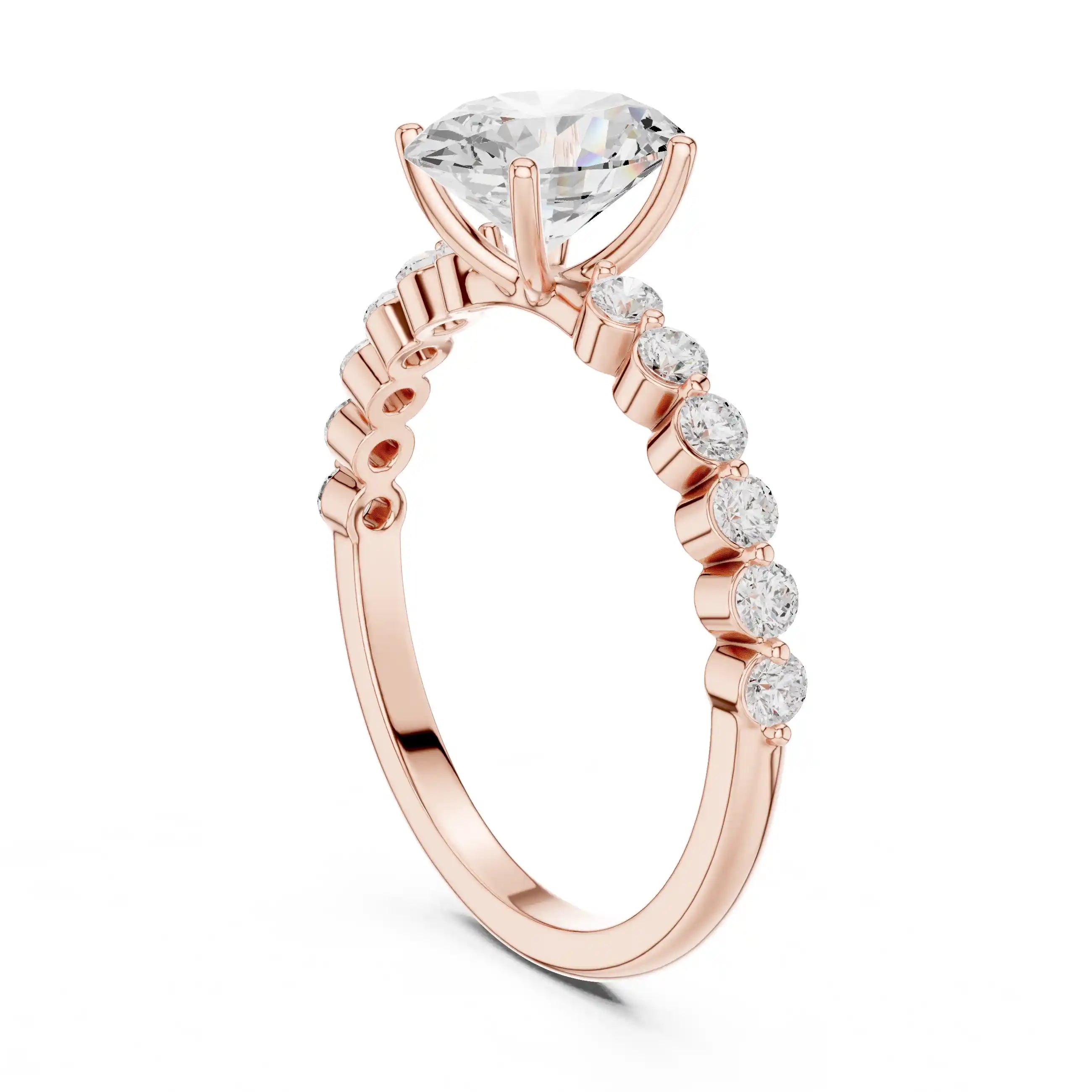 Dylemma Oval Diamond Solitaire Ring