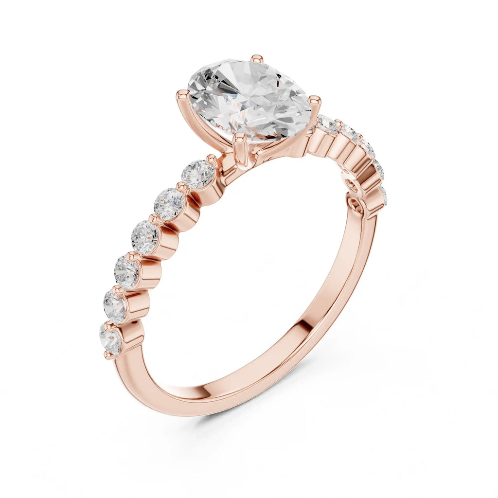 Dylemma Oval Diamond Solitaire Ring