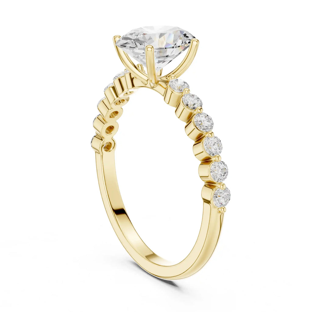 Dylemma Oval Diamond Solitaire Ring