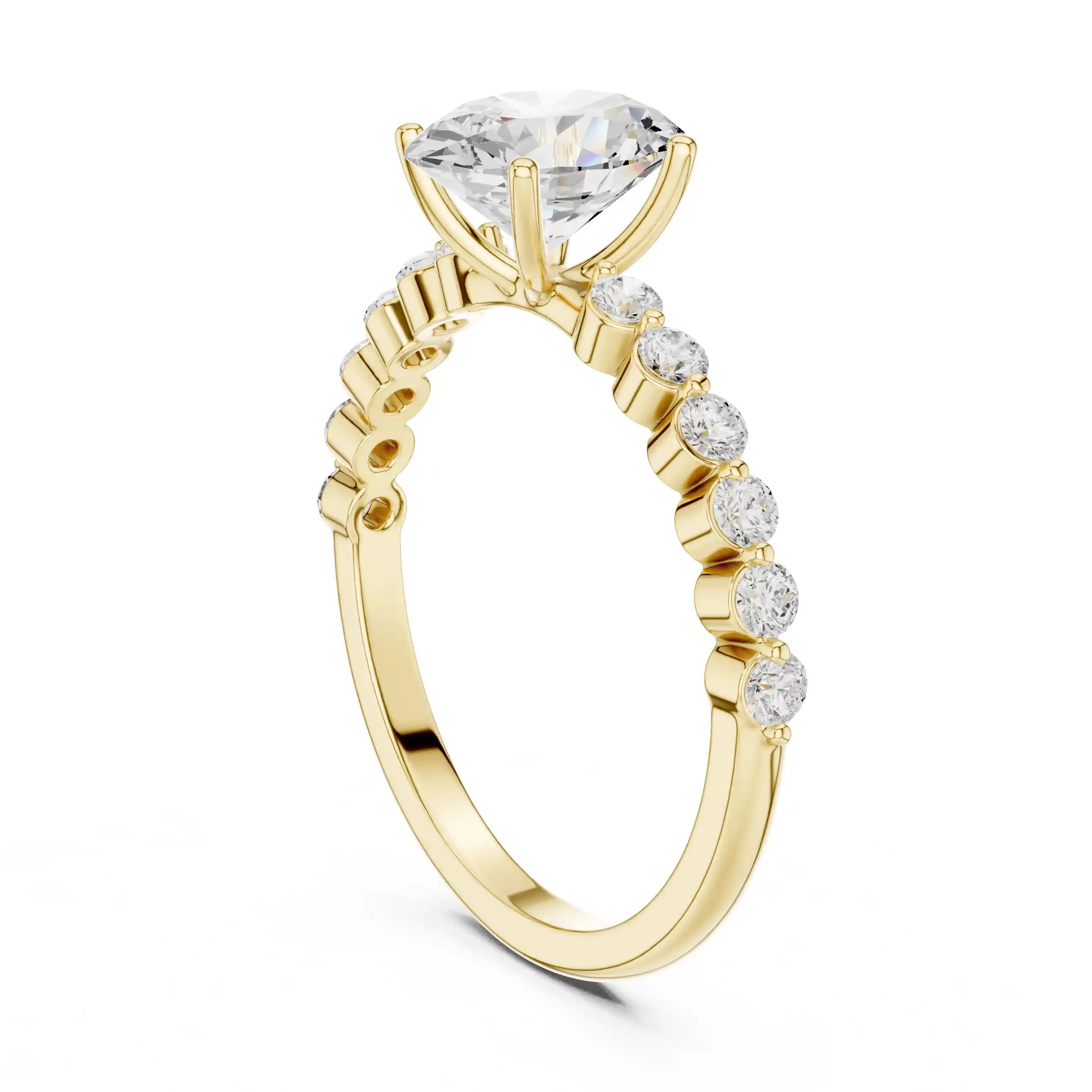 Dylemma Oval Diamond Solitaire Ring