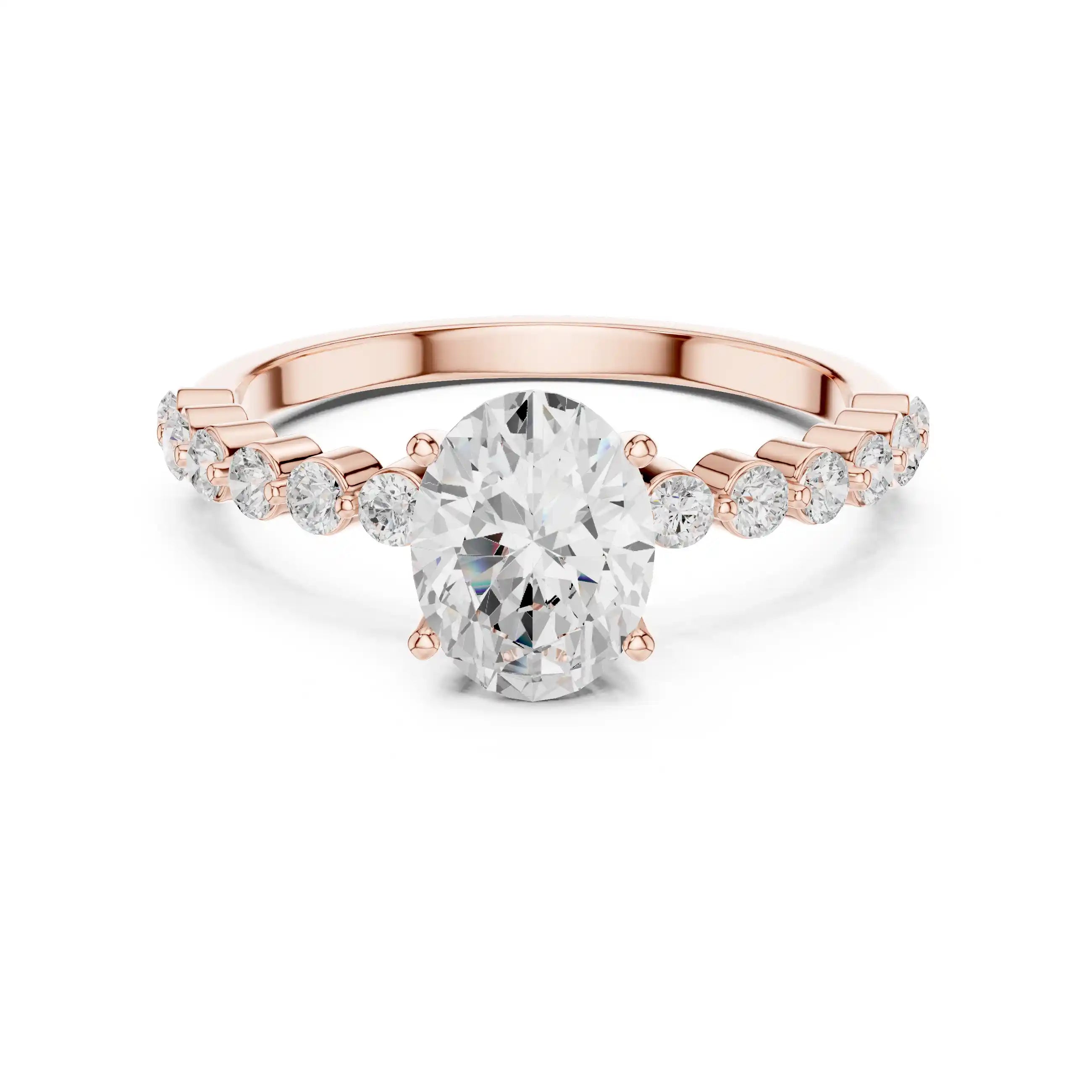 Dylemma Oval Diamond Solitaire Ring