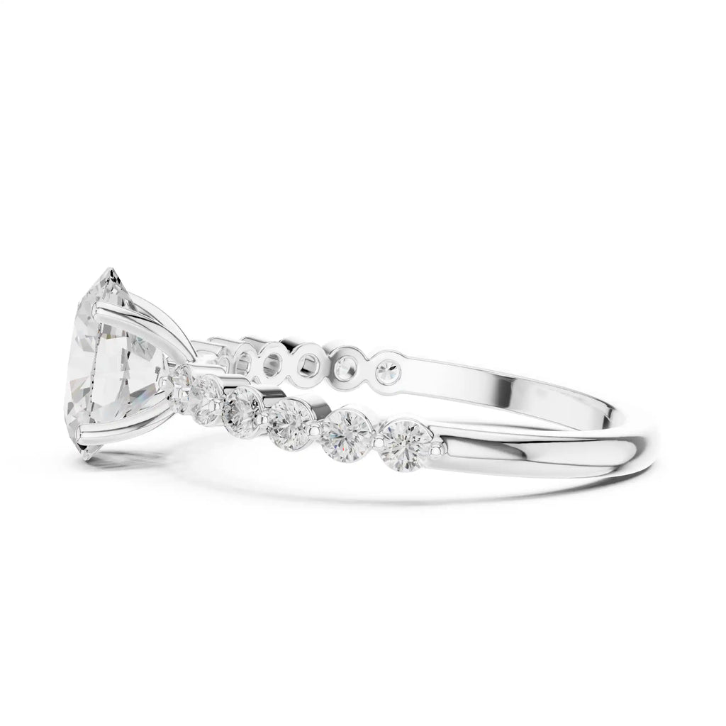 Dylemma Oval Diamond Solitaire Ring