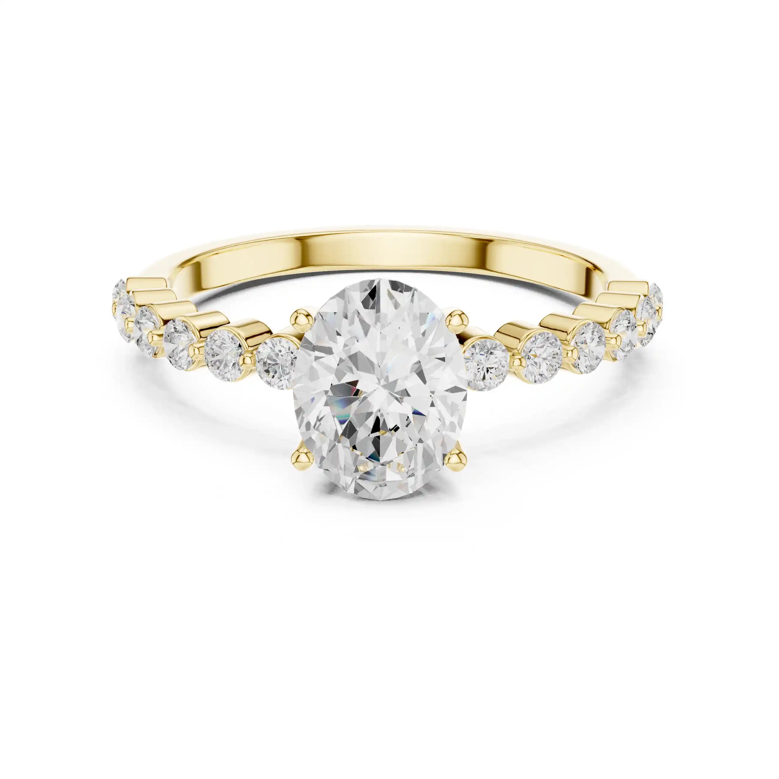 Dylemma Oval Diamond Solitaire Ring