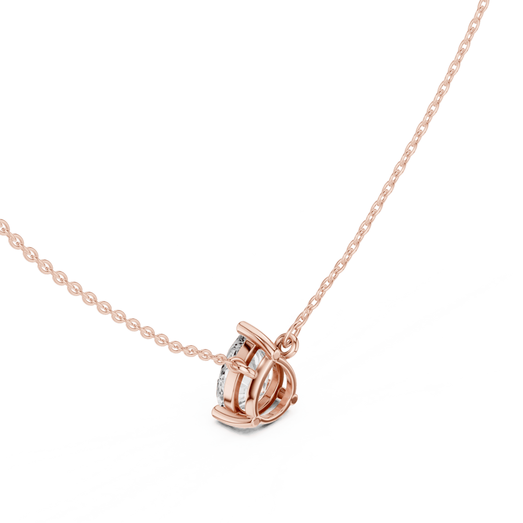 Tear Solitaire Drop Necklace