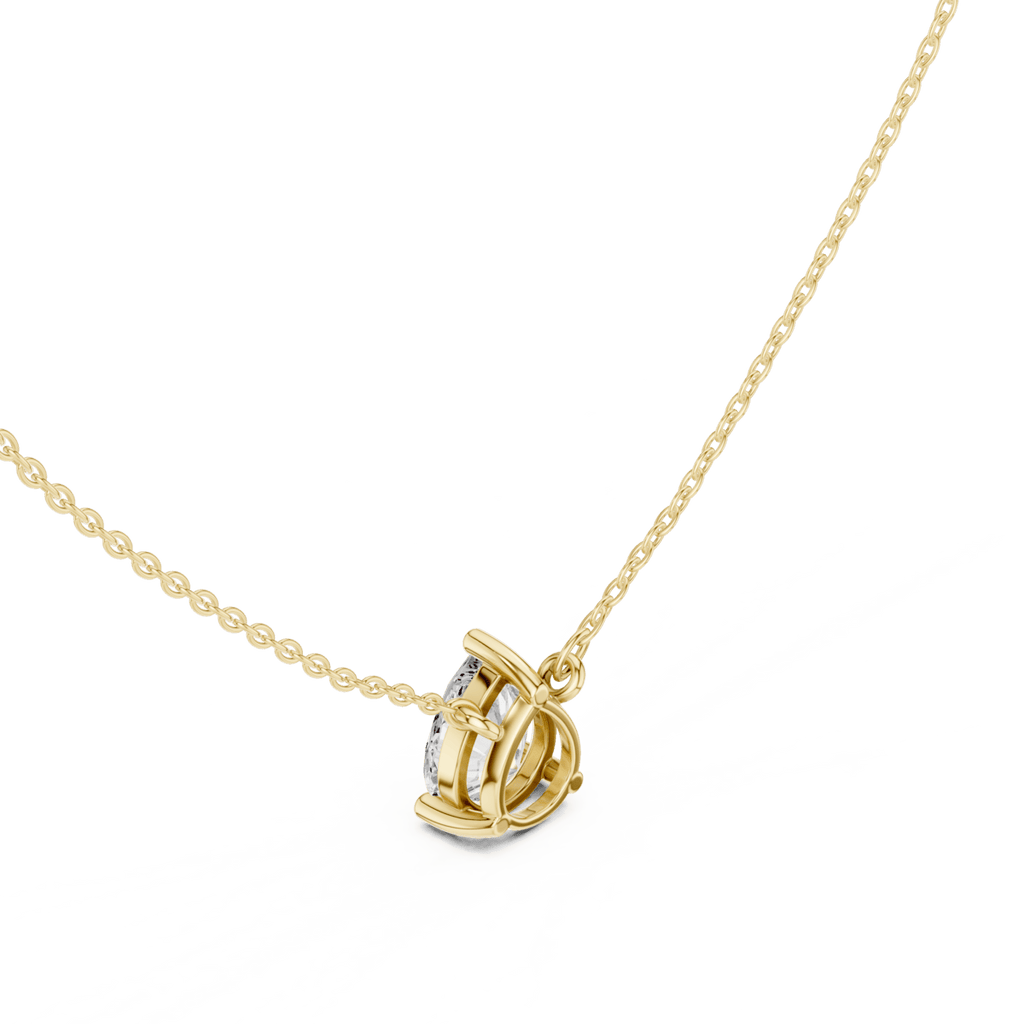 Tear Solitaire Drop Necklace