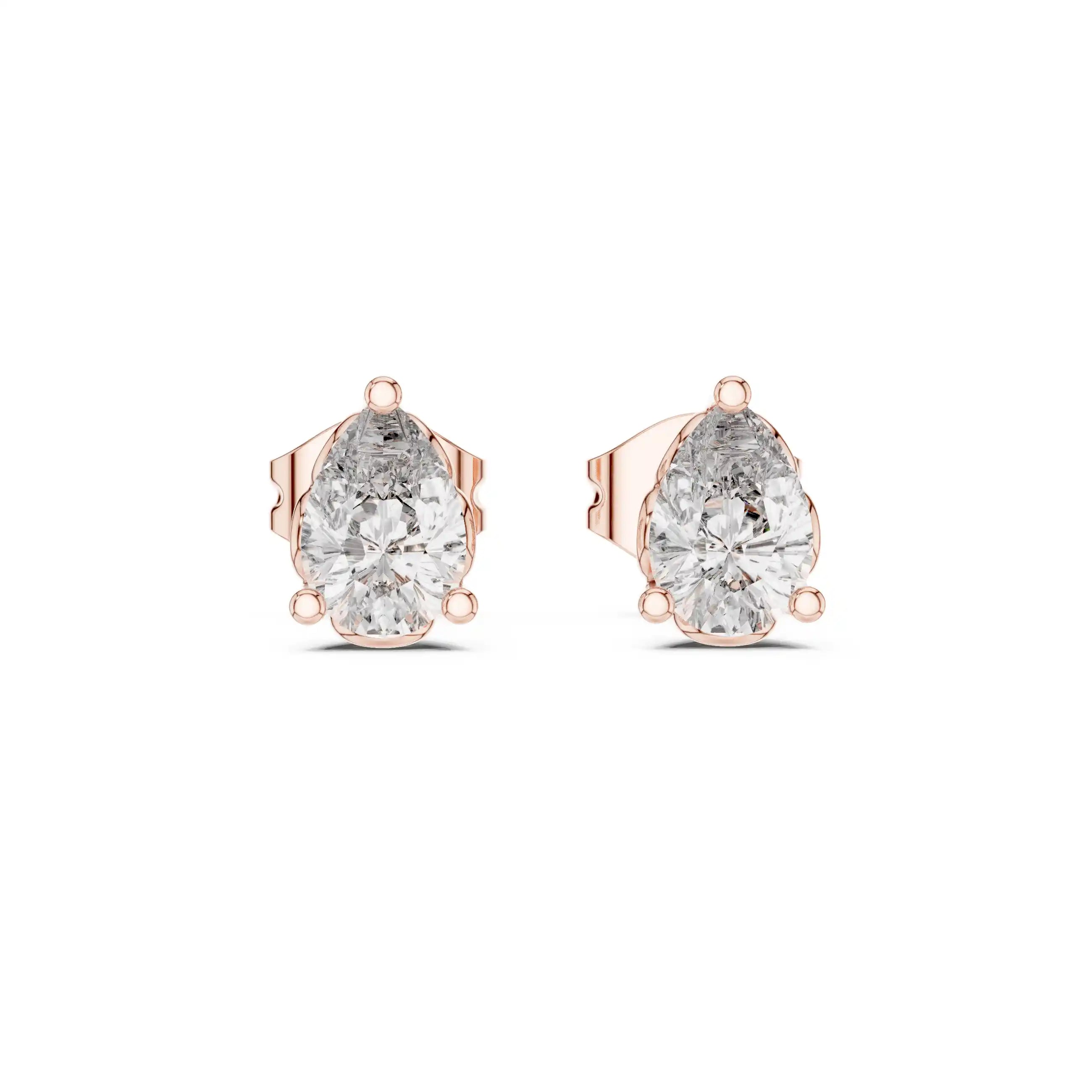 Dylemma Geometric Pear Stud