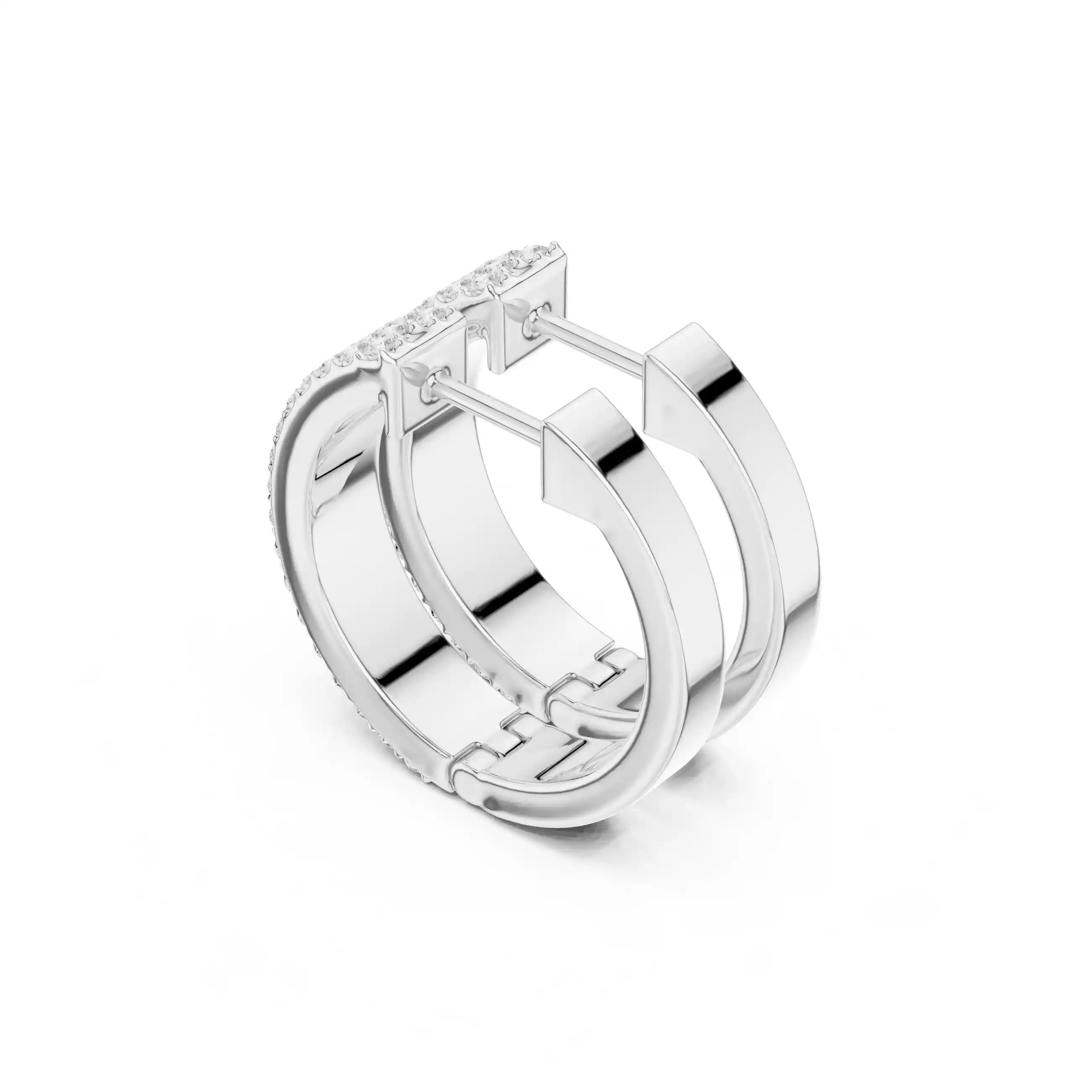 Dylemma Duo Pavé Hoop