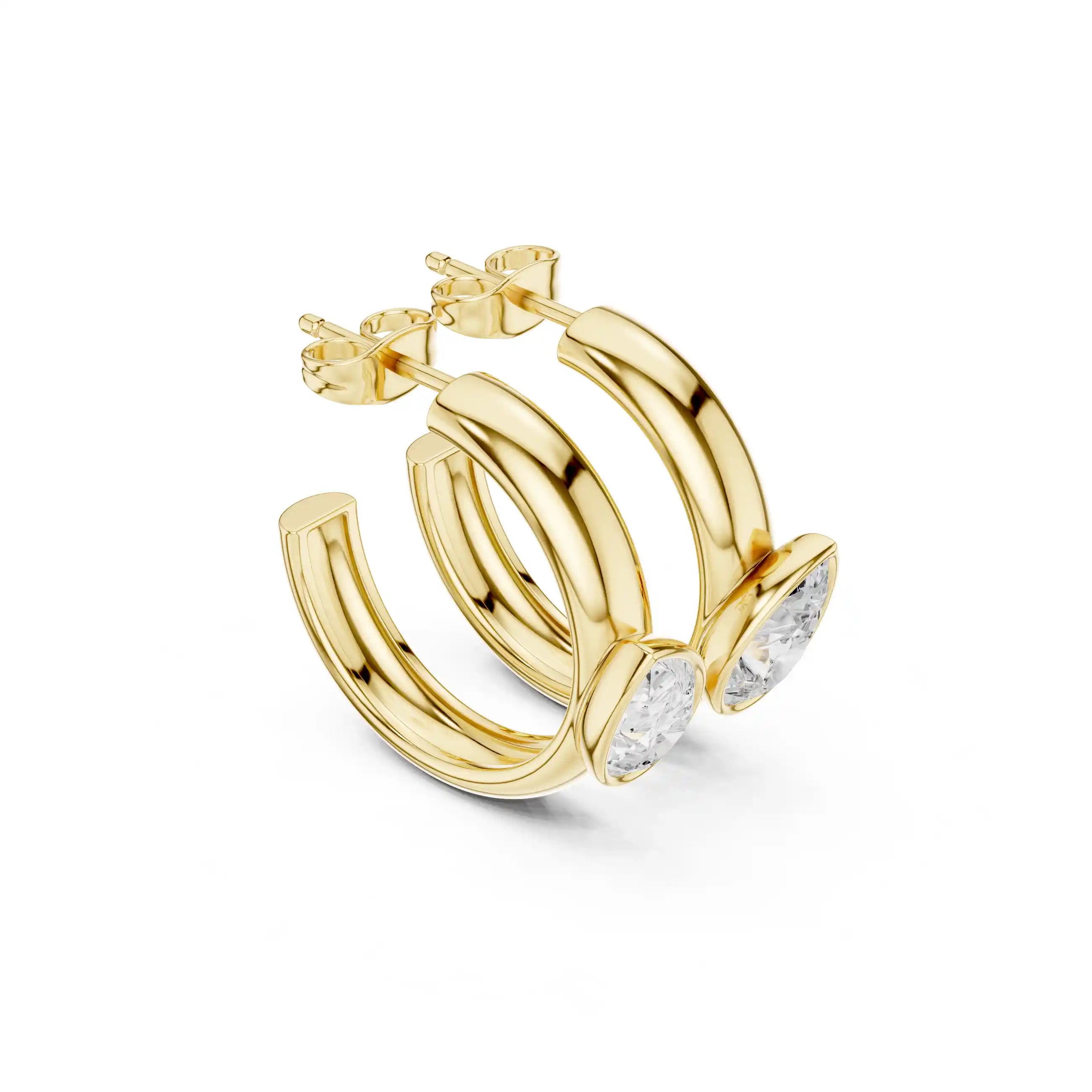 Dylemma 2 in 1 Hoop stud