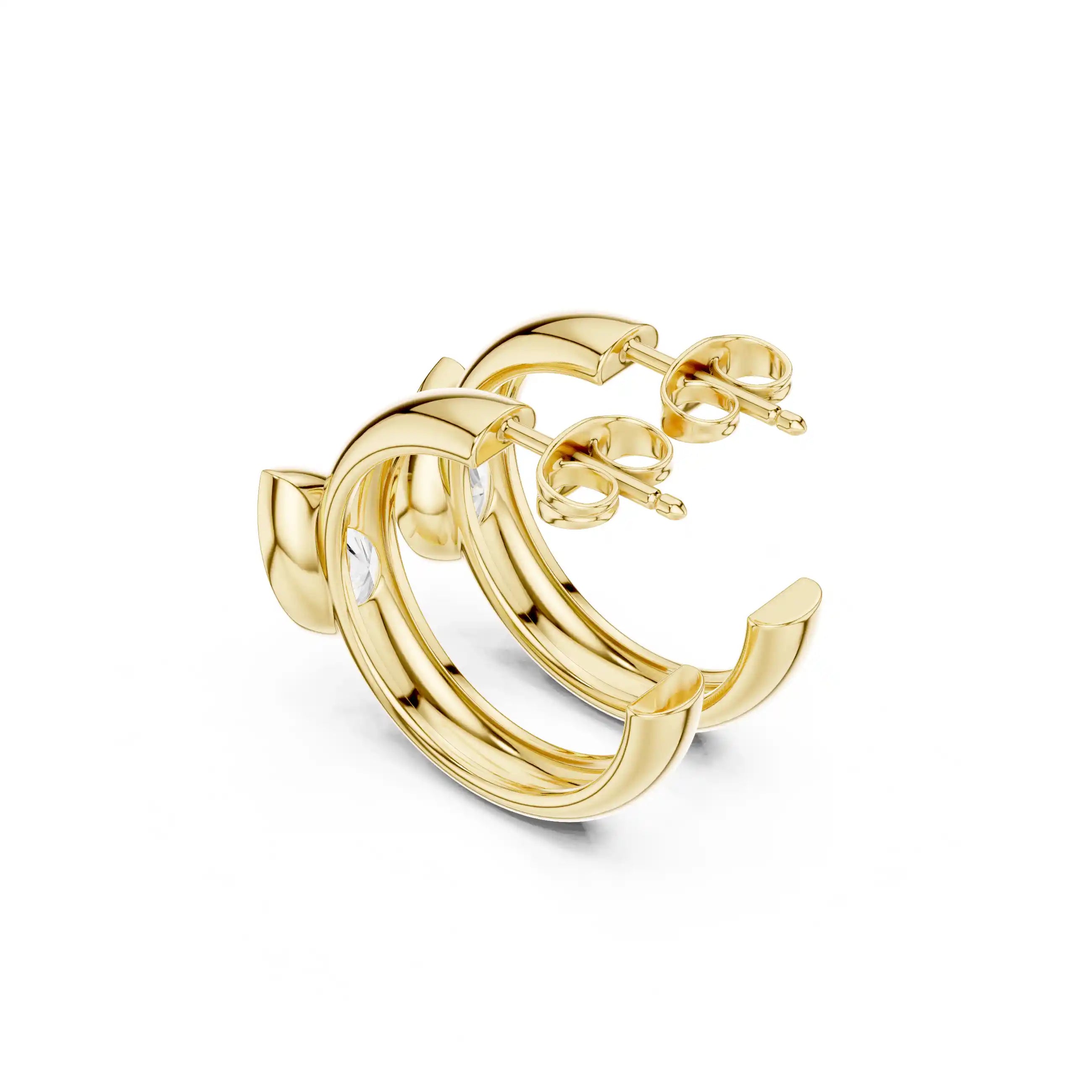 Dylemma 2 in 1 Hoop stud