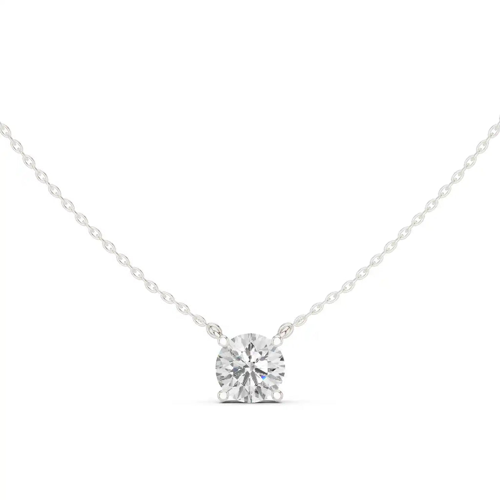 Tear Solitaire Drop Necklace