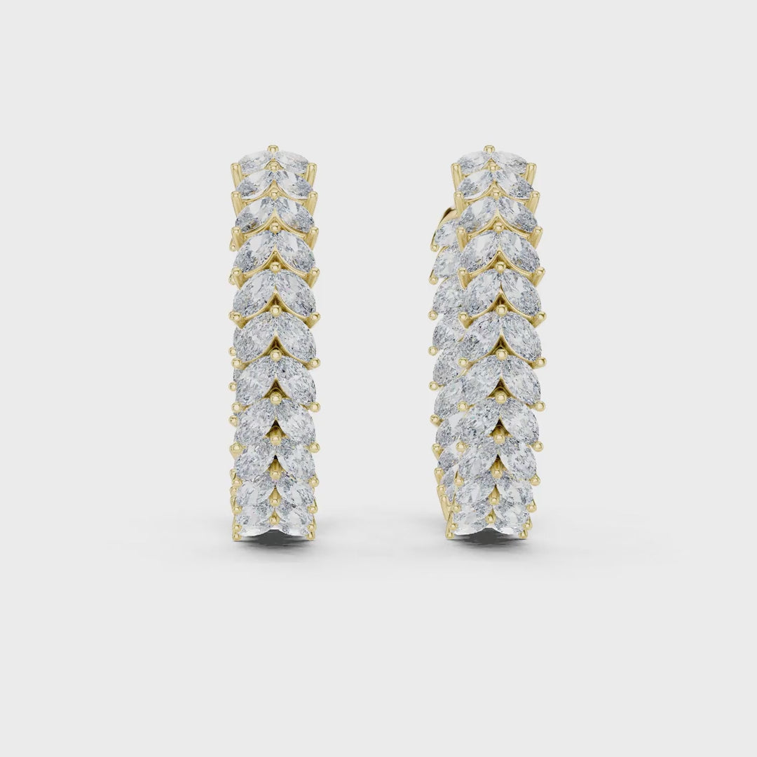 Dylemma Mono Pavé Hoop